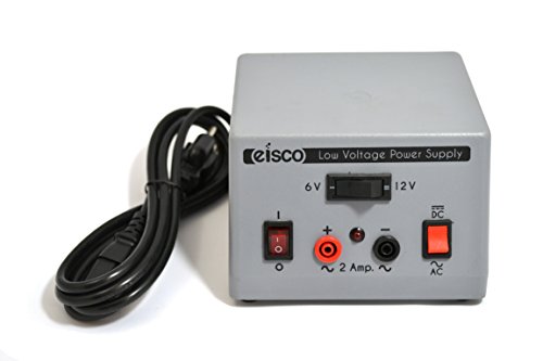 Източник на захранване ниско напрежение Eisco Labs, превключващ AC / DC, 6 или 12 v на изхода 2 Ампер - конектори тип Банан (port 110)
