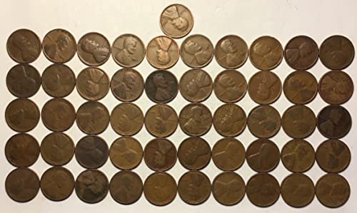 1923 Линкълн Пшеничен Цент, Пени Ролка 50 Монети Добър