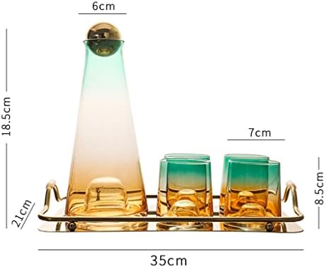 Комплект чаени чаши WDBBY Home Villa Club със Стъклена чаша за вода, Чаша за студена вода Студена, за да проверите тави, употребявани (Цвят: A, размер: както е показано на фигур?