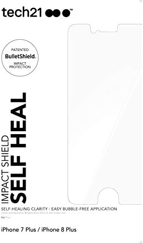 защитно фолио tech21 Impact Shield с самозаживлением за Apple iPhone 7 Plus / iPhone 8 Plus, бистра