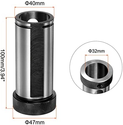 uxcell Притежателя на Адаптер за Сверлильной Втулка, D40-32 Адаптер За Намаляване на Тънки Морз за Струг с CNC Фрезоване на Детайли на Струг Инструмент