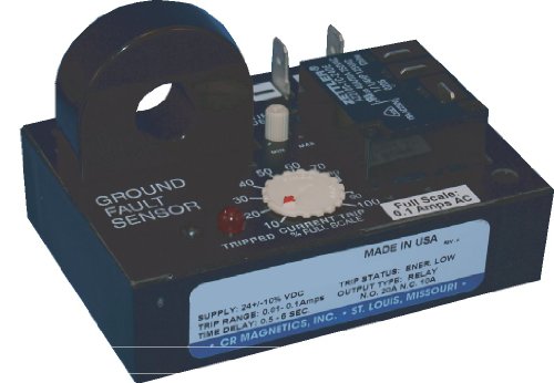 Реле Датчик за затваряне на земята CR Magnetics CR7310-EL-24D-330-X-CD-NPN-R с оптоизолированным NPN-транзистором и выносным трансформатор, 24 vdc, под напрежение при малък прекъсване, о?