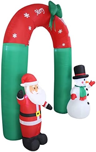 ДВА КОМПЛЕКТА БИЖУТА за КОЛЕДНО парти, включително и Осветена коледна надуваема арка Дядо Коледа и Снежен човек с височина 8 метра и анимирани надуваема банка за би