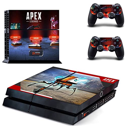 Играта Легенди - APEX Game Кралската битка Копой Гибралтар Стикер на корицата на PS4 или PS5 За конзолата PlayStation 4 или 5 и 2 контролери Vinyl Стикер V11527
