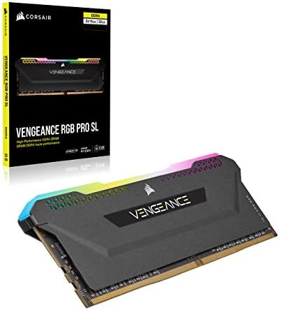 Corsair Vengeance RGB PRO SL 16 GB (2x8 GB) DDR4 4000 Mhz C18, оптимизиран за десктоп памет AMD Ryzen (10 висока яркост светодиодите RGB, високо-производителни печатни такса, ниско време за реакция, Intel XMP 2.0) Черен