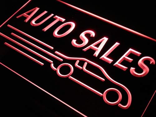ADVPRO Авто автомобили Продажба на Led неонова реклама с Червен Цвят 16x12 Инча st4s43-m060-r