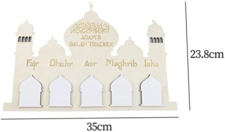 Milageto Рамадан Адвент Календар Окачен Орнамент за Украса на Замъка Записываемая Обяви за Празнични Партита Рамадан Фестивален Декор