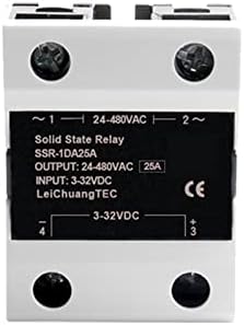 SSR DA AA DD 10A 25A 40A 60A 80A 100A 120A Герконовое реле Еднофазно твердотельное реле за постоянен ток за управление на променлив ток 1 бр. (Цвят: DC-AC, размер: 100A)