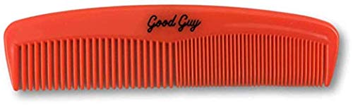 Good Guy GGCOMBOR5 Комплект от 3 Мъжки джобен гребените за брада /Коса 5 инча, Оранжев; С Груба / Малки зъби; Покет мъжки гребен за коса, Брада, Мустаци и бакенбардами