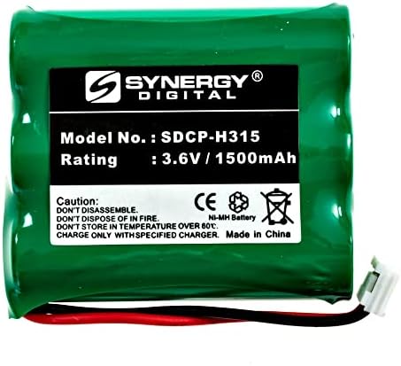 Акумулаторна батерия за безжичен телефон Synergy Digital, съвместим с акумулаторни батерии за безжични телефони AT & T 2414, 3301, 91076 (Ni-MH, 3,6 В, 1500 mah)