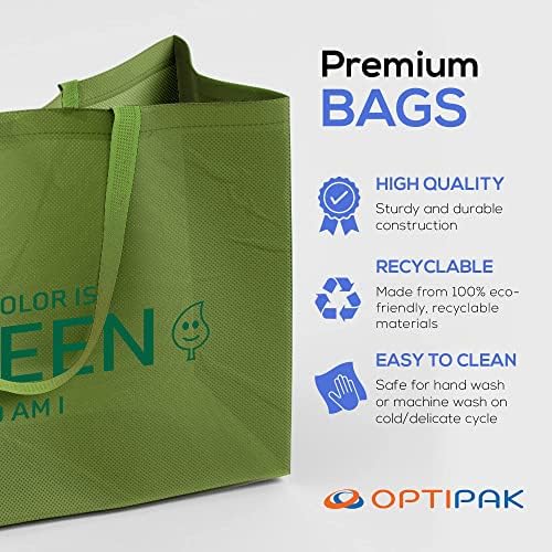 Пакети за продукти OPTIPAK за Еднократна употреба От Нетъкан текстил, Например, Чанта за пазаруване на хранителни Стоки, Съхранение на кухнята, Доставка на храна