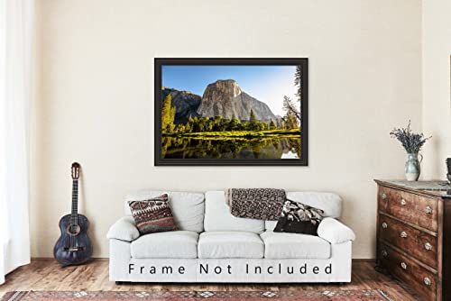 Снимка на Сиера Невада, Принт (без рамка), Картината на Ел Капитан лятна сутрин в национален парк Йосемити, Калифорния, на Западната стена, Изкуство, природа, Интериор от 4x6 до 40x60