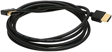 A с HDMI кабел, тънък гъвкав порт Ysimda Series One, с възможност за свързване под прав ъгъл от 90 градуса A до високоскоростен кабел HDMI 2.0, 6 метра, позлатен конектор, 18G, поддържа Ethernet, 3D, 4K и възстановяване