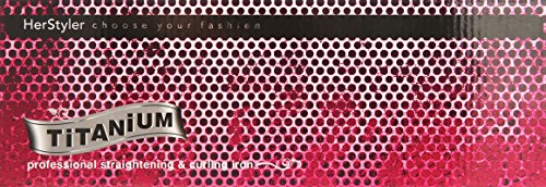 Herstyler Titanium Розово Титан утюжок, Розов (опаковка от 6 броя)