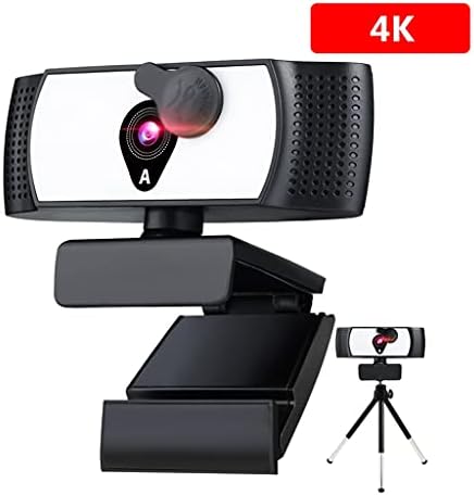 LMMDDP Уеб камера 2k 4k 1080p Пълна уеб-камера с Лесен Микрофон Уеб Камера за компютър, Лаптоп, Видео Камера Мини (Размер: ХХХ-Large)
