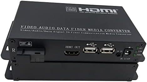 Fiber удължител Transwan KVM HDMI и USB клавиатура и мишка) и IR сигнал до 2 км по миллиметровому влакна или 20 км на SM-влакна, максимална резолюция HDMI 1920 x 1080 при 60 Hz съответствие със стандарта HDCP