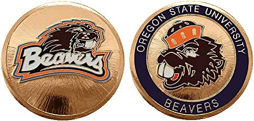 Монета покана от Университета в Орегон са подбрани монета Бобрите Орегон, монети фенове на отбора на колежа