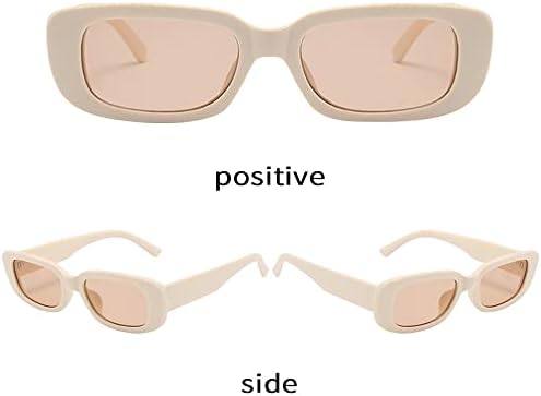 Правоъгълни Слънчеви очила BOJOD за Жени, Модни Слънчеви Очила в Ретро стил, Защита от UV 400, Очила с Квадратни Рамки