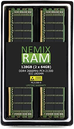 128 GB 2x64 GB DDR4-2666 Mhz PC4-21300 288-за Контакт памет LRDIMM за Apple Mac Pro 2019 7,1 от NEMIX RAM