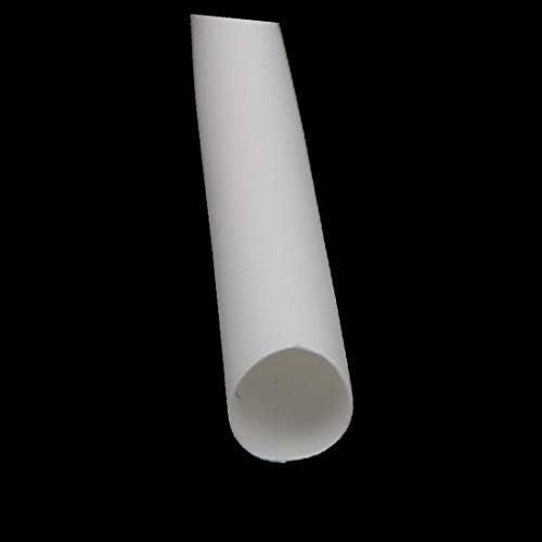 X-DREE Дължина 1 м, вътрешен диаметър 5 мм, Свиване тръба с полиолефиновой изолация, Метална обвивка, Бял цвят (дължина 1 м и диаметър 5 мм, вътрешна обвивка от полиолефин