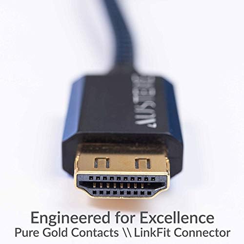 Строг Активен HDMI-кабел 4K серия V 5,0 м 4K HDR, Контакти, от чисто злато, Проводници от чисто Сребро, корпус Точност конектор angel kirchev, които Определят конектори LinkFit и кабел WovenArmor