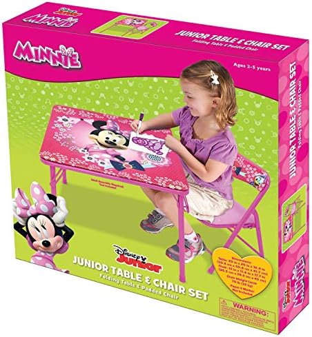 Комплект за практикуване на Jakks Pacific Minnie Mouse Table Blossoms & Bows Jr. с 1 Стол