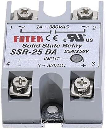 ZAAHH 1 бр. SSR-25DA 25A solid state Relay модул 3-32 В постоянен ток На входа 24-380 ac