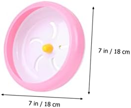 Аксесоари за хамстери Ipetboom за клетките Whee-lo Играчки Аксесоари за Бягане Крысиное Колелото на Клетка за Хамстери Летяща Чиния за Хамстери Колело за Упражнения Таралеж Звездица Колело за Упражнения за Хамстери