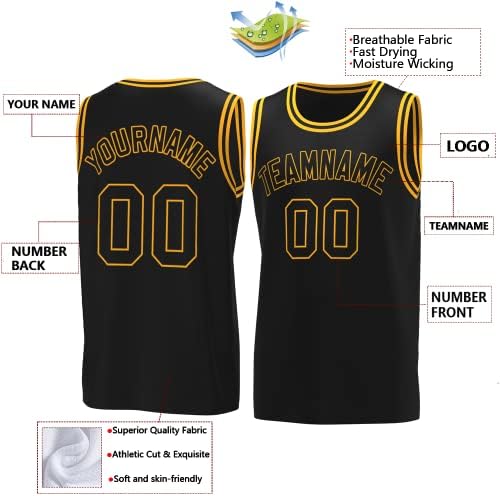 Изработена по поръчка Баскетболно Майк, Зашити/Напечатанная Букви с Цифри, Персонални Спортни Тениски за мъже /Младежи