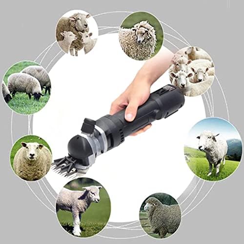便利100350 W Електрически Професионални Ножици за стригане на овце Електрически Метални Ножици за разкрояване на добитък за Бръснене Вълна от Овце, Кози, говеда и други домашни животни в Стопанството, Електрически Ножици
