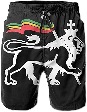BBggyh Dry Ямайски Флаг Лъв Мъжки Бански Шорти За Сърф Плажни Панталони, Спортно Облекло