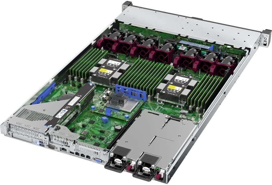 Сървърите HPE ProLiant DL360 G10 1U - 1 x Intel Xeon Silver 4208 2,10 Ghz - 64 GB оперативна памет - 960 GB SSD памет - 2 x 480 GB) Конфигурация на SSD-диск Контролер Serial ATA/600 - Чип на Intel C621 - Поддръжка на 2 проц?