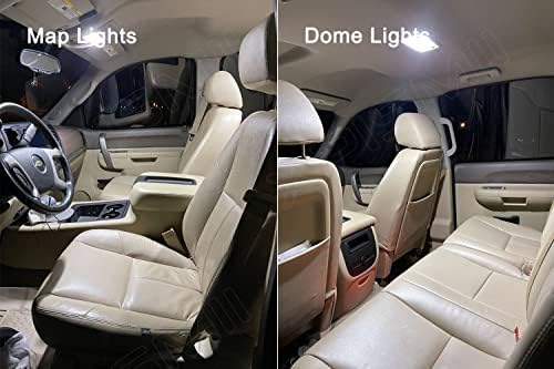 Xpismii 13 Бр 6000 K Бял Комплект led осветление, за интериора на Колата Осъществяване на Смяна, за Шевролет Chevrolet Colorado/GMC Canyon 2015 2017 2018 2019 2020 2021, със схемата за настаняване и инструмент