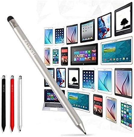 Емкостная дръжка Tek Styz Stylus Pro Обновен за Честта 9 Premium с потребителски высокоточным сензорен гардероб 3-ма пакети! (Черно, Сребристо-ЧЕРВЕН)