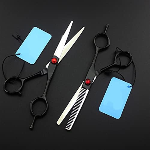Професионални ножици за подстригване на Коса, Салонные ножица за подстригване на коса, Фризьорски ножици, Фризьорски ножици с черна дръжка (Цвят: Комплект без чант?