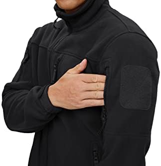 Мъжки тактическа яке CRYSULLY на пълна цип, Мека Зима Флисовое палто с джобове с цип