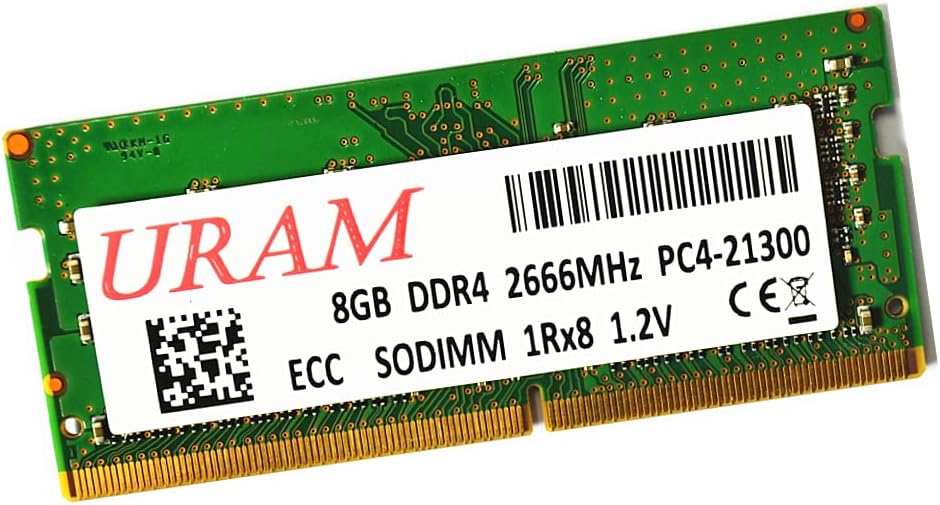 URAM DDR4 2666 Mhz, 8 GB ECC, без буфериране sodimm памет за системи Synology NAS (еквивалент на D4ES01-8G, D4ES02-8G)