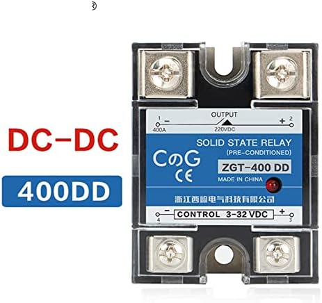 EXONGY SSR-400DD 400A 220V 380V 600V еднофазно Напрежение за Управление на постоянен ток Радиатор dc от 3-32VDC до 5-220VDC твердотельное реле 400A DD (Размер: 3-L)