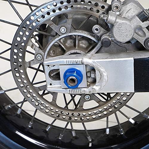 NICECNC Синя Фланцевая гайка на оста на задното колело M18XP1.5 е Съвместим с Suzuki DRZ400 DRZ400E DRZ400S DRZ400SM 2000-2018 2019 2020 2021 2022