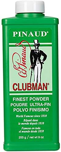 Пудра на прах Clubman Pinaud за грижа за косата след подстригване или бръснене, Бял, 9 грама