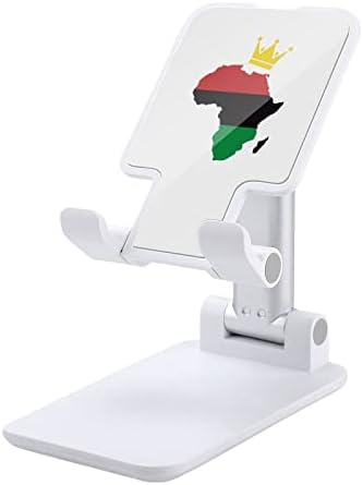 Карта на Африка, с Корона Поставка за Мобилен телефон на Маса Сгъваема стойка за Телефон С Регулируем Ъгъл на Наклона на Височината на Здрава Поставка от Бял Цвят