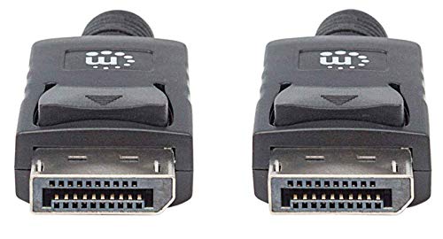 Manhattan 307116 - Кабели DisplayPort (DisplayPort, ДисплейПорт, штекерные, Никел, Черен) 2 м