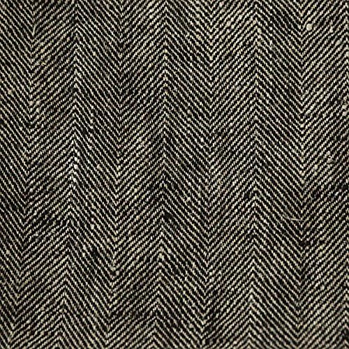 LinenMe Черни 17 x 17 Комплект от 4 Ленено салфетки с Шевроном