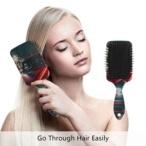 Четка за коса на въздушна възглавница Vipsk, Пластмасов Цветна спортна Машина, Подходящ за добър масаж и Антистатични разнищване на косата, подходящ за суха и мокра к?