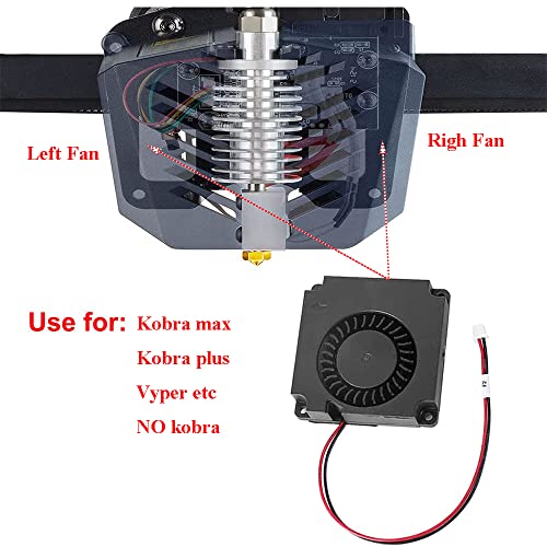 HzdaDeve 24 4010 Вентилатор Вентилатор за Anycub Vyper Kobra max/Plus 3D Принтери Екструдер Дюза Горещ Край на Охлаждане 40x40x10 мм резервни Части
