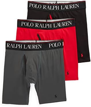 Мъжки Боксови гащи POLO RALPH LAUREN от Микрофибър с охлаждане 4D Flex Active Orange, Black, Корпоративна Маслина /Active Orange