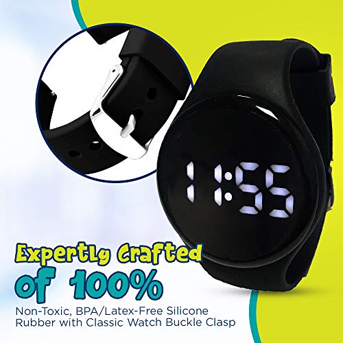 Kidnovations Спортни часовници премиум-клас за приучения към гърне - Таймер приучения на обличане - Акумулаторна батерия Водоустойчив часовник Напомняне за необходимос?