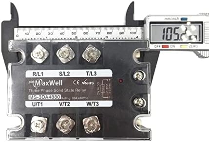 TSR-80DA SSR-80DA Трифазно твердотельное реле за постоянен ток, 5-32 На Входно Управление на AC 90 ~ 480 В Изходна натоварване 80A фаза 3 SSR Висока Мощност DA4880