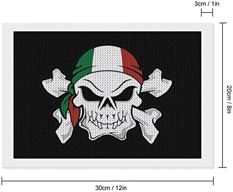 Италия Пиратски Флаг Череп Диамантена Живопис Комплекти 5D направи си САМ Пълна Тренировка Планински Кристал Изкуство Стенен Декор за Възрастни 8 x12