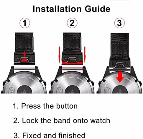 OTGKF 22-26 мм Быстросъемный Найлонов Каишка за часовник Каишка за смарт часовници на Garmin Fenix 6X6 Pro Easy Fit Лента За часа Fenix 5X5 3 3HR 935 945